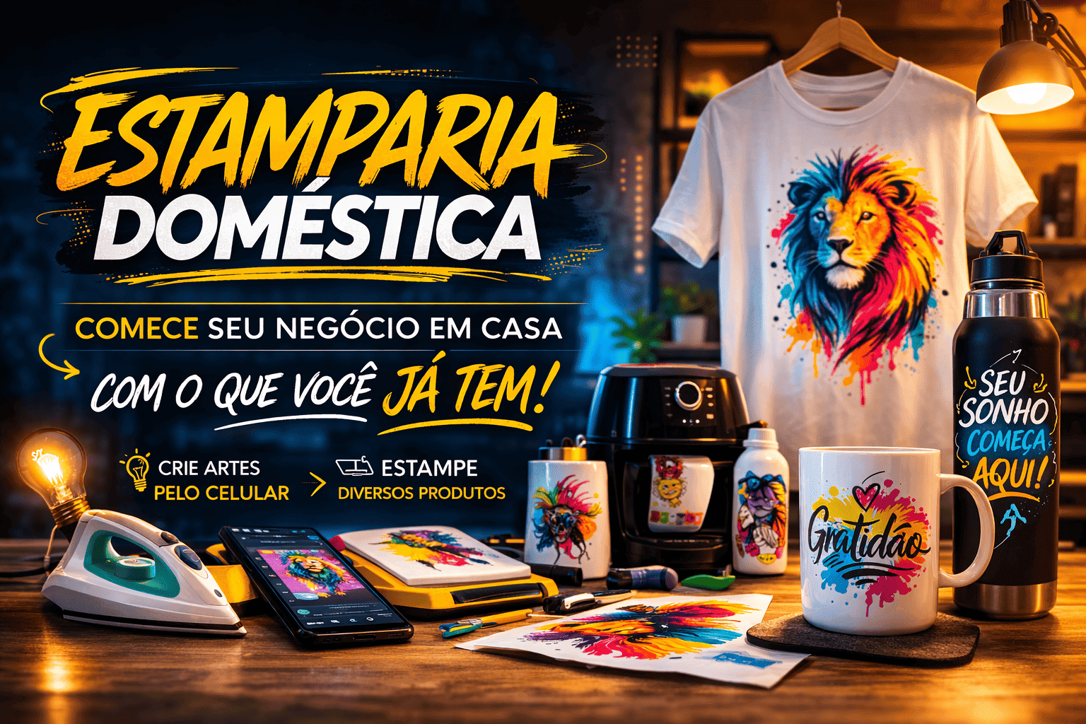 Curso de Estamparia Doméstica