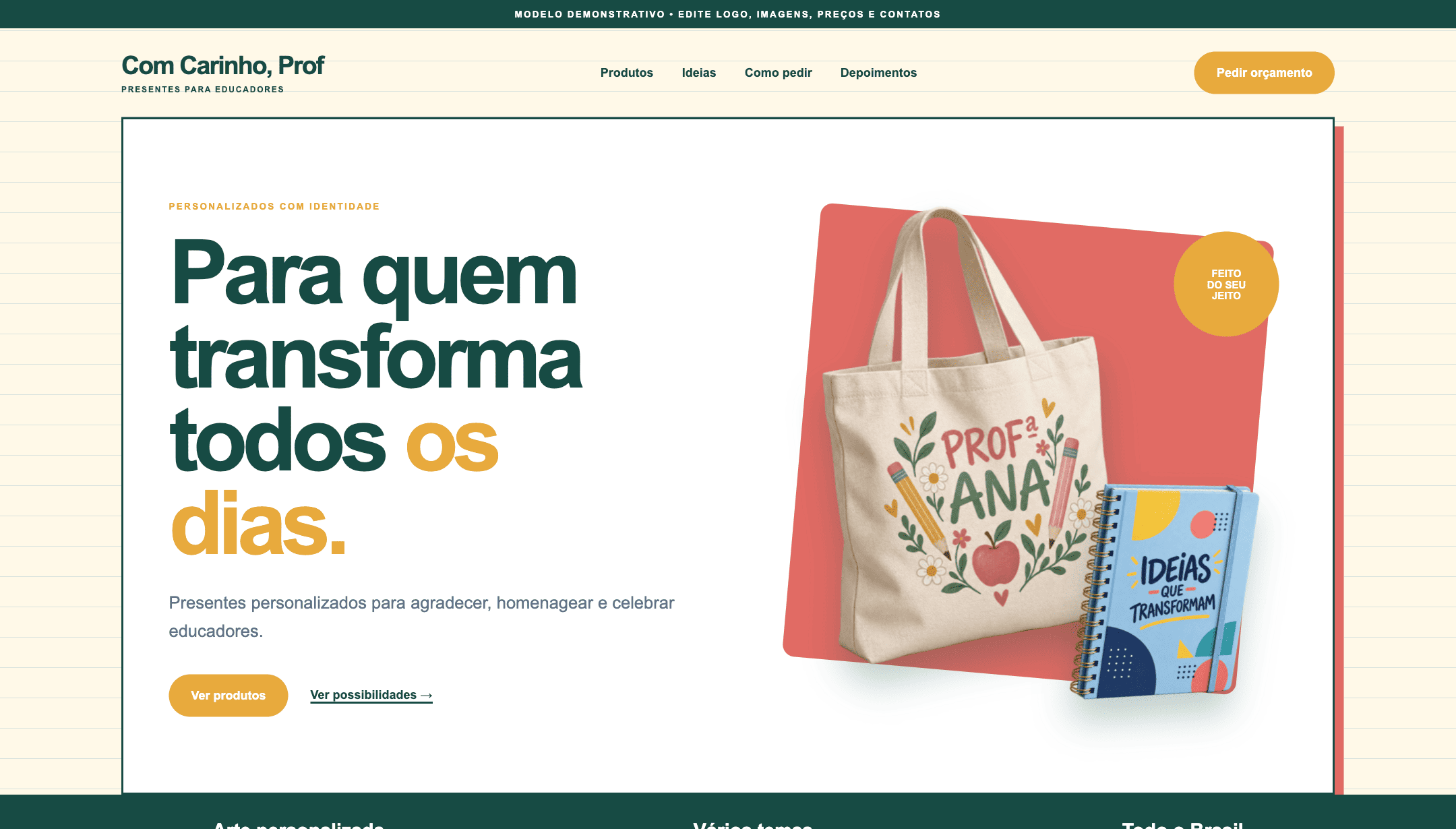 Modelo para professores completo